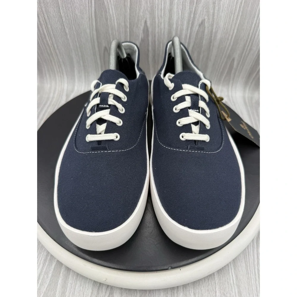 Olukai Tradewind Mens Size 9.5 Mood Indigo Blue Casual Canvas Lightweight Shoes